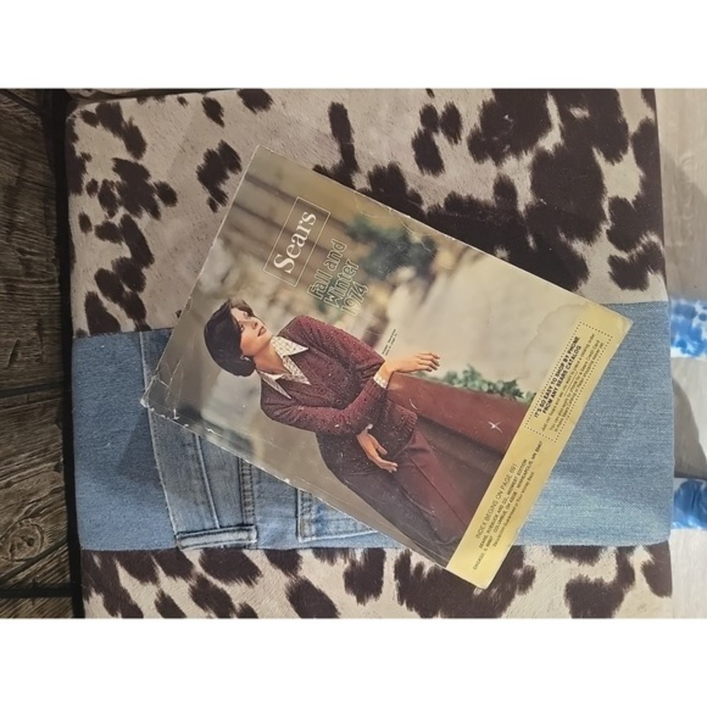 VINTAGE 1974 FALL WINTER ORIGINAL SEARS CATALOG FASHION‎ HOUSEHOLD TIRES